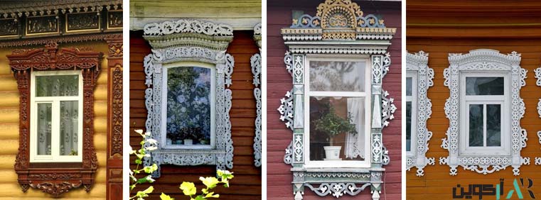 انواع پنجره های سنتی در روسیه